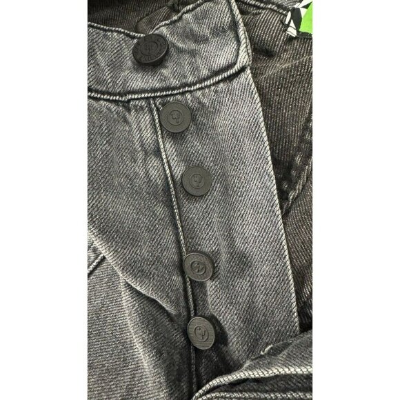 Free People x Sandrine Rose High Rise Grey Cargo Jeans Size 24 NWT - Picture 9 of 15